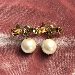 Kate Spade Pearl and Bow Earrings